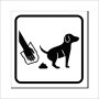 Aufkleber und Etiketten Shop - Hinweis und Verbotsaufkleber - Schilder Shop - Schilder und Magnetfolien - Hundewarnschilder Achtung, Vorsicht Hund - Hundeaufkleber und Hundeschilder Shop! - Hundekot entfernen Schild 