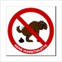 Aufkleber und Etiketten Shop - Hinweis und Verbotsaufkleber - Schilder Shop - Schilder und Magnetfolien - Hundewarnschilder Achtung, Vorsicht Hund - Hundeaufkleber und Hundeschilder Shop! - Schild - Hier ist keine Hundetoilette!