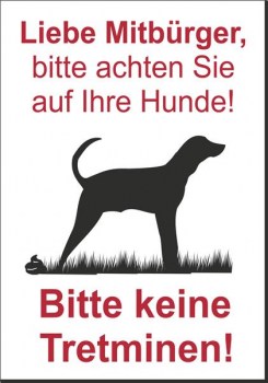 Hundewarnschilder Achtung Vorsicht Hund