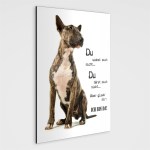 Aufkleber und Dekore - Hinweis und Verbotsaufkleber - Schilder Shop - Schilder und Werbeplanen - Hundewarnschilder Achtung, Vorsicht Hund - Hundeaufkleber und Hundeschilder Shop! - Bullterrier Schild - Du siehst mich nicht ...