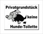 Aufkleber und Etiketten Shop - Hinweis und Verbotsaufkleber - Schilder Shop - Schilder und Magnetfolien - Hundewarnschilder Achtung, Vorsicht Hund - Hundeaufkleber und Hundeschilder Shop - Privatgrund keine Hundetoilette! Schild 