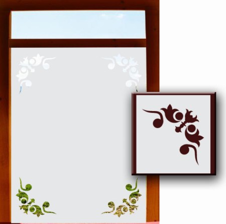 Schöner Wohnen - Fensterfolien Sichtschutzfolien - Fensterfolien Motive Sichtschutz - Dekorationsfolie für Fenster - Milchglasfolie für Fensterscheiben