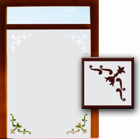 Schöner Wohnen - Fensterfolien Sichtschutzfolien - Fensterfolien Motive Sichtschutz - Dekorationsfolie für Fenster - Selbstklebefolie für Glasscheiben