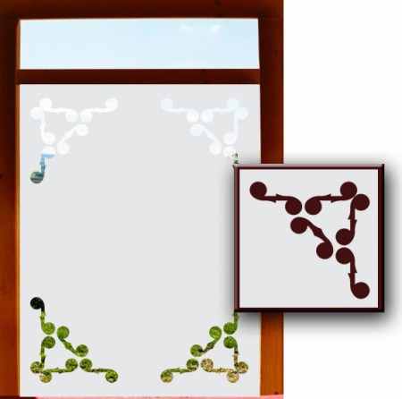 Schöner Wohnen - Fensterfolien Sichtschutzfolien - Fensterfolien Motive Sichtschutz - Sichtschutz in Milchglasoptik