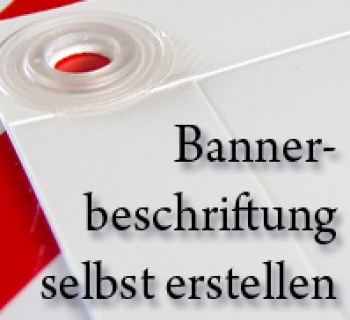 Aufkleber und Klebeschriften für Werbebanner