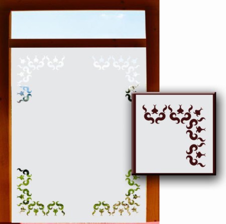 Schöner Wohnen - Fensterfolien Sichtschutzfolien - Fensterfolien Motive Sichtschutz - Dekorationsfolie für Fenster - Klebefolie für Fensterscheiben 