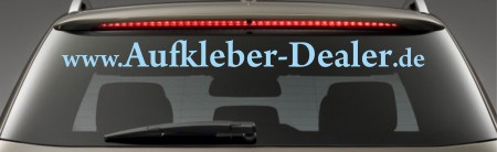 Domainaufkleber fürs Auto bestellen