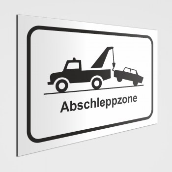 Verboten! Abschleppzonen Schilder u. Abschleppzonen Aufkleber