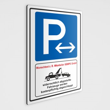 P Mitarbeiterparkplätze Schild, als Parkschild-Parkenschild oder als Parkplatz Aufkleber