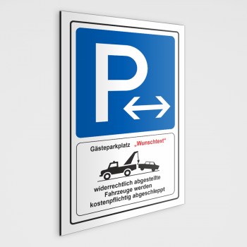 P Gästeparkplatz Schild, als Parkschild - für Gäste Parkplatz Aufkleber
