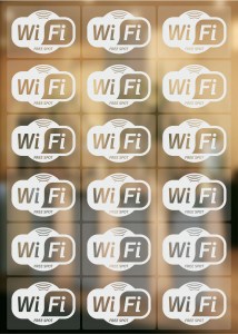 Hinweis und Verbotsaufkleber - Schilder Shop - 18 Stück Wifi Aufkleber, wireless lan Symbol Aufkleber, wlan Aufkleber transparent
