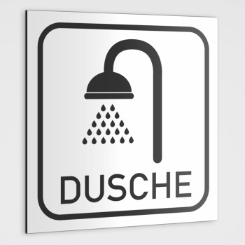 DUSCHE Hinweisschild, Dusche Piktogramm Aufkleber