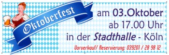 Werbebanner Oktoberfest