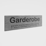 Aufkleber und Dekore - Hinweis und Verbotsaufkleber - Schilder Shop - Schilder und Werbeplanen - Schilder für Gastronomie, Hotels und Einzelhandel - Schilder für Gastronomie, Hotels und Einzelhandel - Hinweisschilder! Garderobe selbst achten! Garderobena