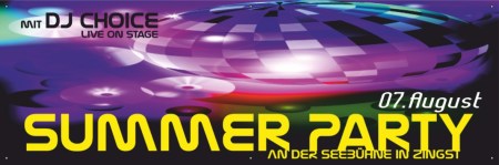 individualisierbare Designvorlagen für Veranstaltungsbanner - Veranstaltungsbanner Sommerparty Summerparty