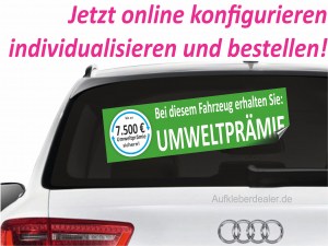 weitere Druckartikel - Aufkleber Umweltprämie Dieselprämie