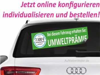 Aufkleber Umweltprämie Dieselprämie