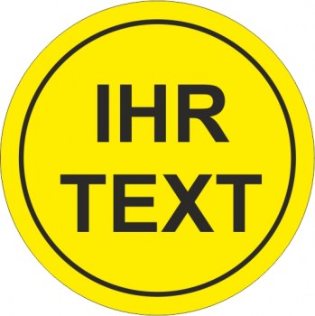 Aufkleber mit individuellem Text