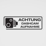 Aufkleber und Etiketten Shop - Hinweis und Verbotsaufkleber - Autoaufkleber DASHCAM