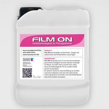 Film ON Verklebeflüssigkeit für Flachglasfolien 5 Liter
