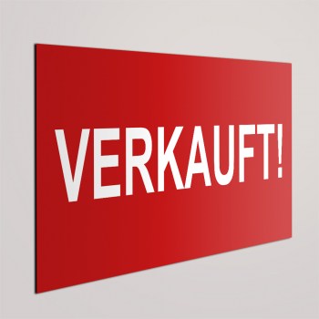 verkauft als Schild oder Aufkleber 