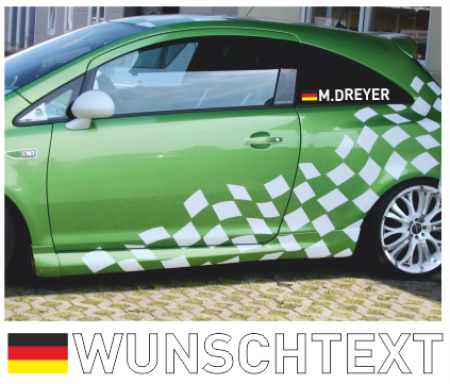 Autoaufkleber Deutschland Flagge - TenStickers