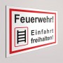 Aufkleber und Dekore - Hinweis und Verbotsaufkleber - Schilder Shop - Schilder und Werbeplanen - Schilder Brandschutz, Rettung und Fluchtwege - Aufkleber Brandschutz, Notausgang - Aufkleber - Feuerlöscher - Feuerwehr Einfahrt freihalten Schild -  Feuerwe