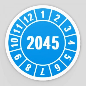 Prüfplaketten Prüfetiketten - Jahresprüfplaketten - Prüfplakette Jahresprüfplakette 2045
