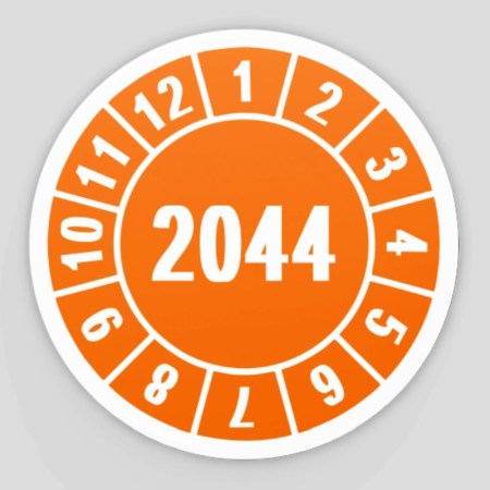 Prüfplaketten Prüfetiketten - Jahresprüfplaketten - Prüfplakette Jahresprüfplakette 2044
