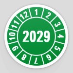 Prüfplaketten Prüfetiketten - Jahresprüfplaketten - Prüfplakette Jahresprüfplakette 2029
