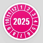 Prüfplaketten Prüfetiketten - Jahresprüfplaketten - Prüfplakette Jahresprüfplakette 2025