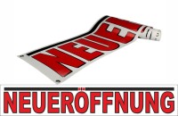 Spannbanner Neueröffnung Gewebeplane Werbebanner...