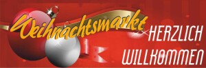 Werbebanner Weihnachtsmarkt