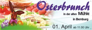 Veranstaltungstransparent Osterbrunch