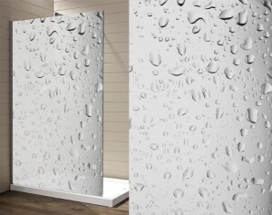 wasserfeste Folie f&uuml;r die Dusche, bubble