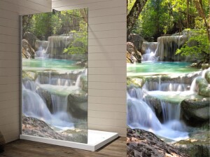 Klebefolie f&uuml;r Duschglast&uuml;ren, satiniertes Glasdekor