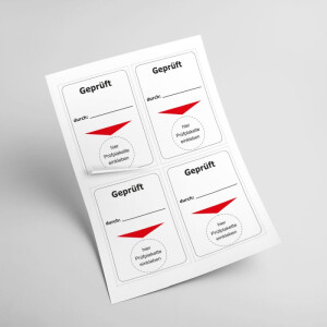 Grundplakette Gepr&uuml;ft durch