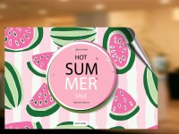 Sommerschlussverkauf Aufkleber - Big Summer SALE SPEZIAL...
