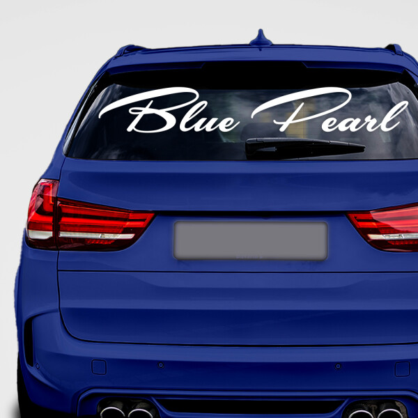 Autoaufkleber Heckscheibenaufkleber "Blue Pearl"