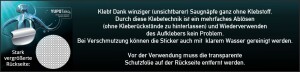 Wiederverwendbare Aufkleber