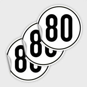 Wiederverwendbar -  im 3er Set Wohnmobil 80 km/h -...
