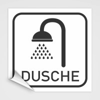 Dusche Piktogramm Aufkleber