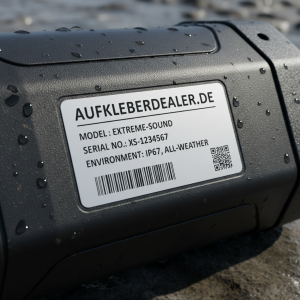 Typenschilder Leistungsetiketten f&uuml;r besondere Beanspruchung