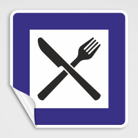 Raststätten Aufkleber
