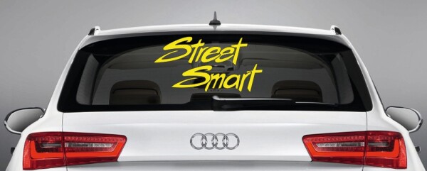 Autoaufkleber "Street Smart" Aufkleber Scheibe