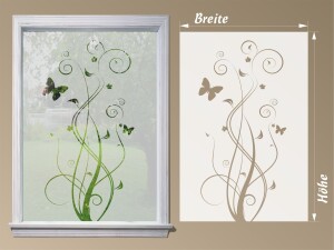 Fensterfolie Blume