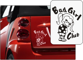Aufkleber "Lady Bad Girl Club"