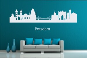 Wandtattoo &quot;Stadt Skyline St&auml;dteskyline Silhouette POTSDAM&quot;