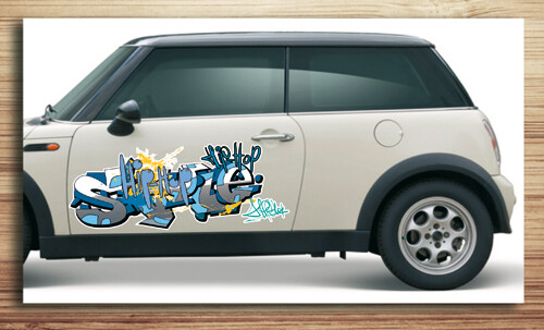 Aufkleber fürs Auto, Autoaufkleber Graffiti Style "HipHop Style"