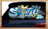 Aufkleber f&uuml;rs Auto, Autoaufkleber Graffiti Style &quot;HipHop Style&quot;